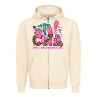 Sandshell cna certified nursing assistant Zipper Hoodie - AdoDesignShop