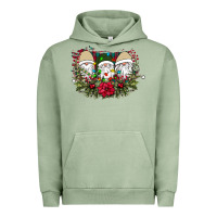 Pigment Oil Green Christmas Gnomes Urban Hoodie - Bettercallsaul