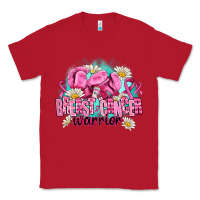 Red breast cancer warrior Classic Tee - AdoDesignShop