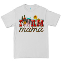 Dove Grey farm mama with pigs Premium Tee - Artiststas