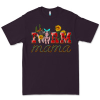 Plum farm mama with pigs Premium Tee - Artiststas