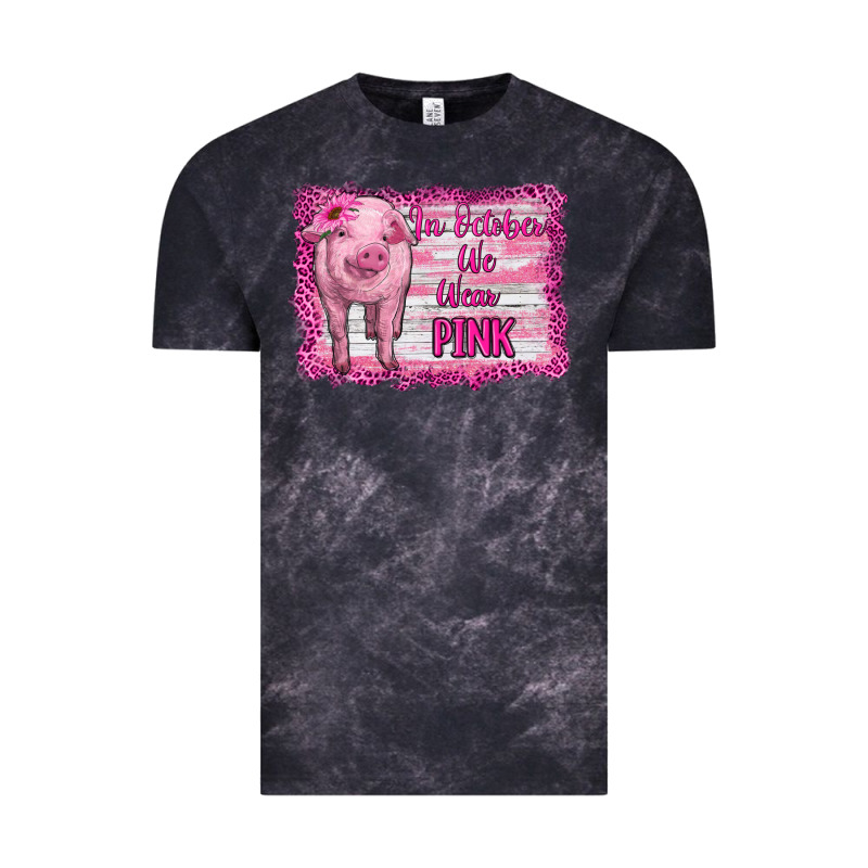 In October We Wear Pink Pig Vintage Tee by RanaPortraitStore | Teevron