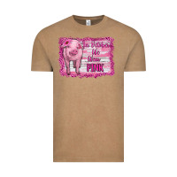 Vintage Coffee in october we wear pink pig Vintage Tee - RanaPortraitStore