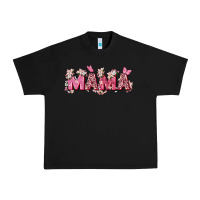 Black pink flowers mama Urban Heavy Tee - Zillion Design Studio
