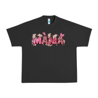 Pigment Black pink flowers mama Urban Heavy Tee - Zillion Design Studio