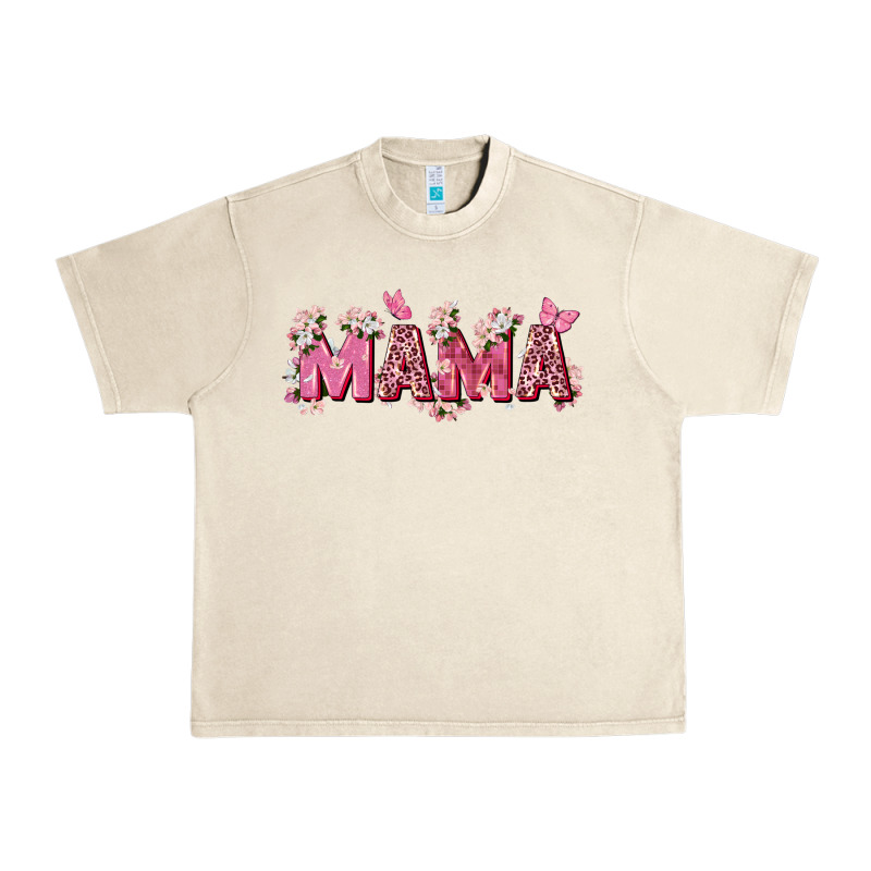 Pink Flowers Mama Urban Heavy Tee by Zillion Design Studio | Teevron