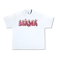 White pink flowers mama Urban Heavy Tee - Zillion Design Studio