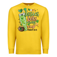 Lemon st. patricks day jesus fills my cup Premium Sweatshirt - MaliasSmallBusiness