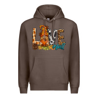 Coffee Love Fall Gnome Premium Hoodie - BundleAndBundleShop