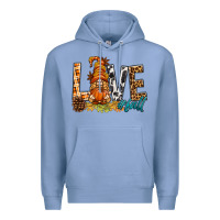 Colony Blue Love Fall Gnome Premium Hoodie - BundleAndBundleShop