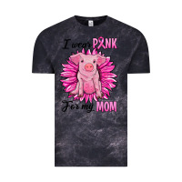 Cloud Black i wear pink for my mom pig Vintage Tee - RanaPortraitStore