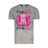 Cloud Rock i wear pink for my mom pig Vintage Tee - RanaPortraitStore
