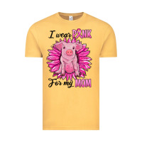 Vintage Mustard i wear pink for my mom pig Vintage Tee - RanaPortraitStore