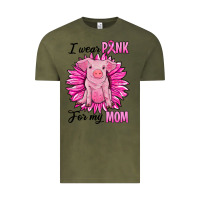 Vintage Olive i wear pink for my mom pig Vintage Tee - RanaPortraitStore