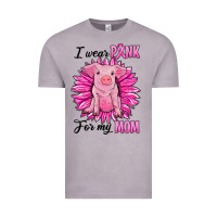 I Wear Pink For My Mom Pig Vintage Tee | Teevron