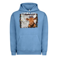 Pigment Pebble Blue Between Jesus Take The Wheel I Wish A Heifer Would Urban Hoodie - Bettercallsaul