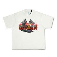 Pistachio race mama Urban Heavy Tee - Zillion Design Studio