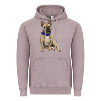 Vintage Zinc French bulldog with royal blue Vintage Hoodie - RanaPortraitStore