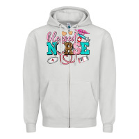 Dove Grey blessed nurse Zipper Hoodie - AdoDesignShop
