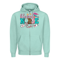 Seafoam blessed nurse Zipper Hoodie - AdoDesignShop