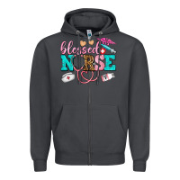 Smoke blessed nurse Zipper Hoodie - AdoDesignShop