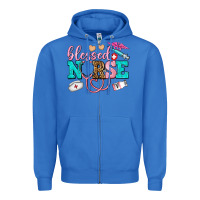 True Royal blessed nurse Zipper Hoodie - AdoDesignShop