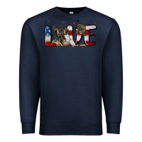 Navy love army Premium Sweatshirt - MaliasSmallBusiness