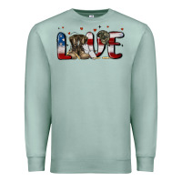Seafoam love army Premium Sweatshirt - MaliasSmallBusiness