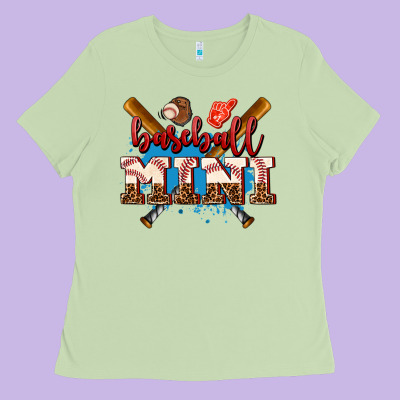 Baseball Mini Ladies Tee Designed By Adodesignshop