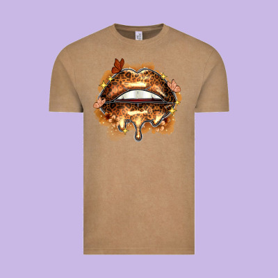 Melanin Lips Vintage Tee Designed By Zillion Design Studio