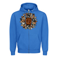 True Royal cowhide leopard aztec sunflower Zipper Hoodie - Artiststas