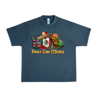 Midnight Navy peace love mexico Urban Heavy Tee - CTS Tumbler Store
