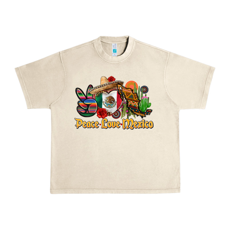 Peace Love Mexico Urban Heavy Tee by CTS Tumbler Store | Teevron