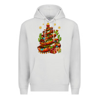 Dove Grey Christmas Feliz Navidad Sombrero Tree Premium Hoodie - BundleAndBundleShop