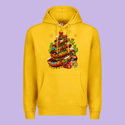 Christmas Feliz Navidad Sombrero Tree Premium Hoodie Designed By Bundleandbundleshop