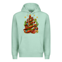 Seafoam Christmas Feliz Navidad Sombrero Tree Premium Hoodie - BundleAndBundleShop