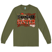 Army Green baseball sister Long Sleeve Tee - JahusDesignShop