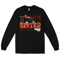 Black baseball sister Long Sleeve Tee - JahusDesignShop