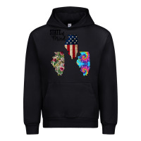 Black Im in a Fishing State of Mind Illinois Urban Hoodie - Bettercallsaul
