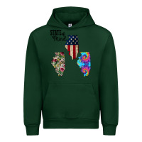 Forest Green Im in a Fishing State of Mind Illinois Urban Hoodie - Bettercallsaul