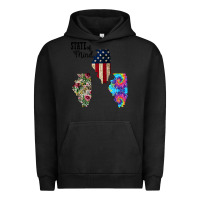 Pigment Black Im in a Fishing State of Mind Illinois Urban Hoodie - Bettercallsaul