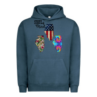 Pigment Midnight Navy Im in a Fishing State of Mind Illinois Urban Hoodie - Bettercallsaul