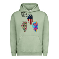 Pigment Oil Green Im in a Fishing State of Mind Illinois Urban Hoodie - Bettercallsaul