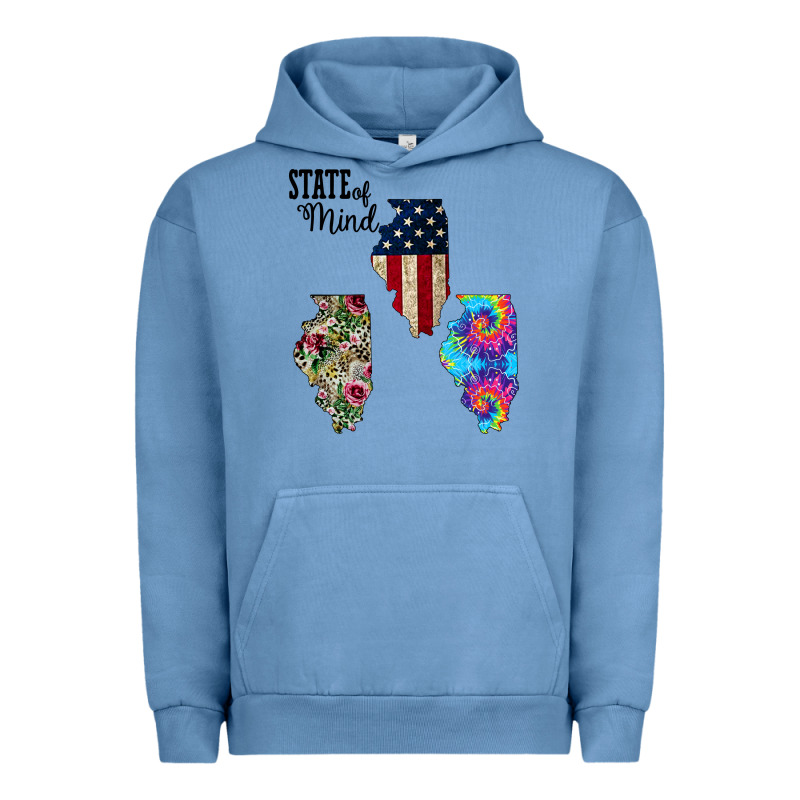 Im In A Fishing State Of Mind Illinois Urban Hoodie by Bettercallsaul | Teevron