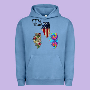 Im In A Fishing State Of Mind Illinois Urban Hoodie Designed By Bettercallsaul