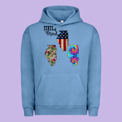 Im In A Fishing State Of Mind Illinois Urban Hoodie Designed By Bettercallsaul