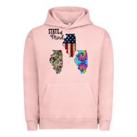 Pigment Salmon Im in a Fishing State of Mind Illinois Urban Hoodie - Bettercallsaul