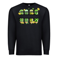 Black patricks day pencils Premium Sweatshirt - MaliasSmallBusiness