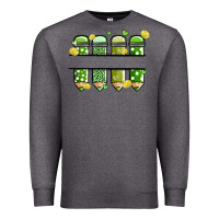 Charcoal Heather patricks day pencils Premium Sweatshirt - MaliasSmallBusiness