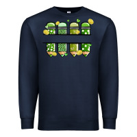 Navy patricks day pencils Premium Sweatshirt - MaliasSmallBusiness